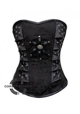 Black Brocade Corset